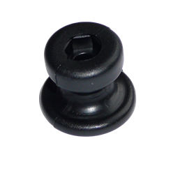 Button for rubber tension
