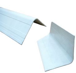 Fibreglass profile, shape L90x90x3/R15 white L=8500mm