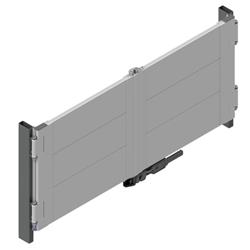 Rear door with bottom closure - Anodized aluminum