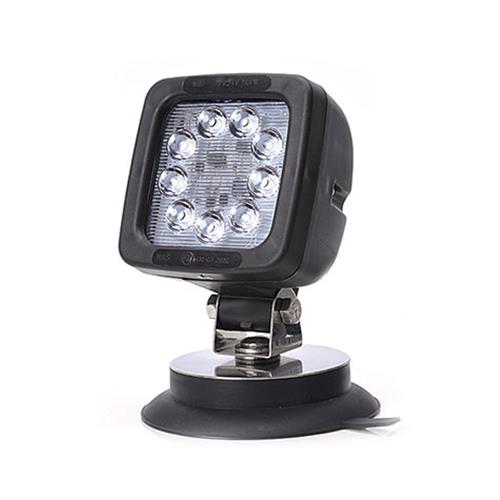 Work lamp 9LED with switch (magnet, spiral cable 7m with car socket)