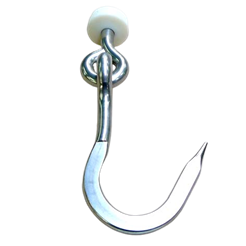 Meat hook with joint  L = 205mm stainless steel 